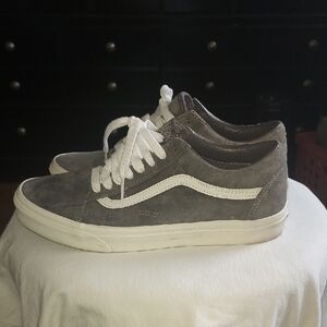 Vans Gray and White Sneakers